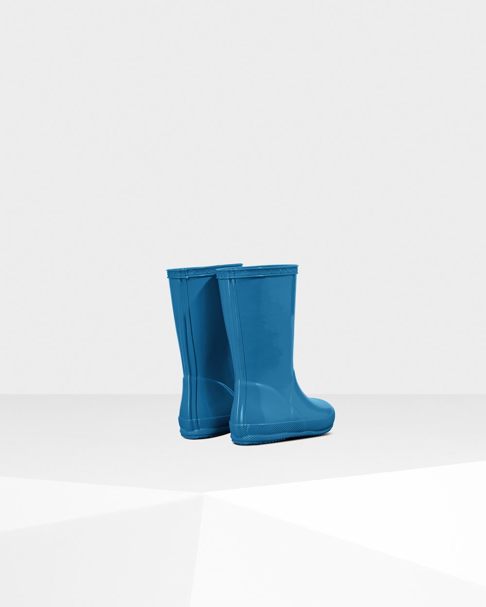 Hunter Niños Original First Classic Gloss - Botas de Lluvia Azules - 560-WUHXZV